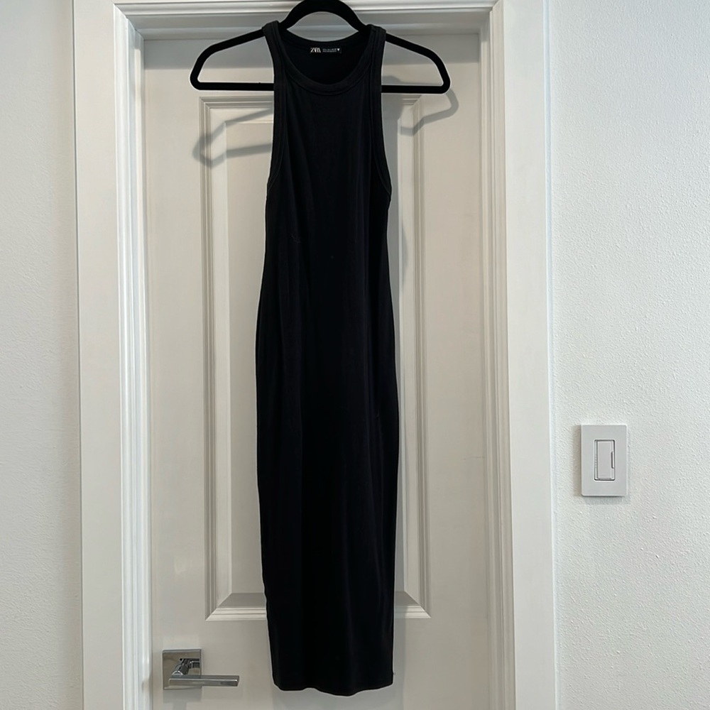 Zara black tank dress